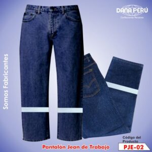 Pantalón jean con cinta reflectiva 