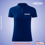 Polos pique pima para mujer personalizado con logo bordado, alta calidad, precio económico. Envíos a todo el Perú.