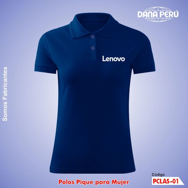 Polos pique pima para mujer personalizado con logo bordado, alta calidad, precio económico. Envíos a todo el Perú.