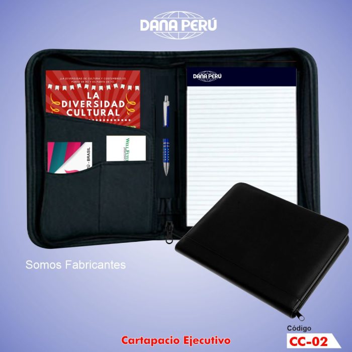 Cartapacios corporativos de cuero sintético por mayor. Cartapacios para documentos de alta calidad a precio económico. Envíos a todo el Perú.