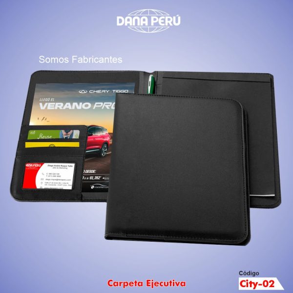 Cartapacios de Cuero Personalizados con logo en bajo relieve. Carpetas ejecutivas de alta calidad a precio económico.