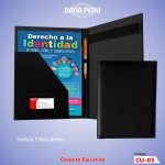 Cartapacios publicitarios personalizados con logo en bajo relieve. Carpetas ejecutivas de alta calidad a precio económico.
