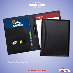 Carpetas A4 ejecutivas de cuero y biocuero personalizado con logo. Producto de muy buena calidad a precio económico