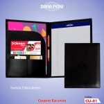 Carpetas Ejecutivas Personalizadas con logo en bajo relieve. Producto peruano de alta calidad a precio económico.