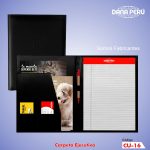 Cartapacios Personalizados de Cuerina. Confeccionamos carpetas ejecutivas de alta calidad a precio económico. Envíos a todo el Perú.