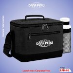 Fabrica de Loncheras Corporativas personalizadas con logo estampado y bordado. Alta calidad a precio económico.