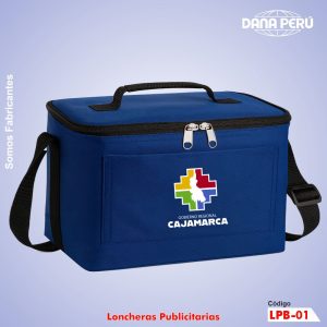 Lonchera Publicitaria Personalizada con logo a precio económico. Lonchera de muy buena calidad. Envíos a todo el Perú.