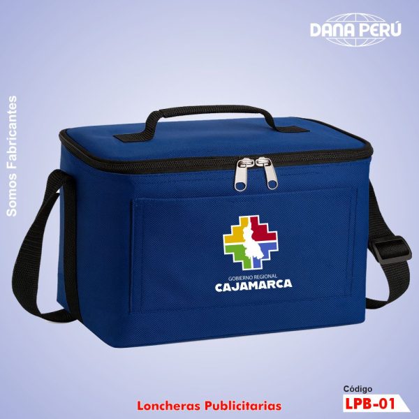 Lonchera Publicitaria Personalizada con logo a precio económico. Lonchera de muy buena calidad. Envíos a todo el Perú.
