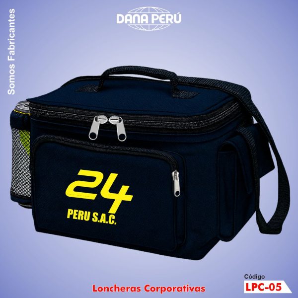 Loncheras Publicitarias Personalizadas con logo. Somos fabricantes, alta calidad a precio económico. Envíos a todo el Perú.