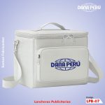 Confección de Loncheras Publicitarias Económicas. Loncheras de muy buena calidad, envíos a todo el Perú.