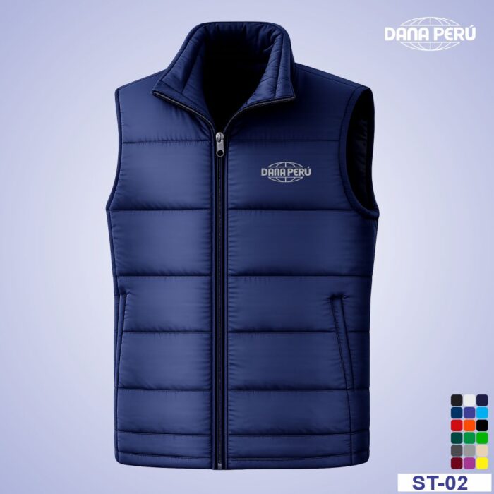 Dana Perú empresa peruana confeccionistas de Chalecos Promocionales para Empresas personalizados con logo bordado y estampado.