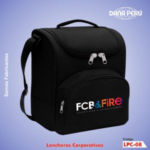 Loncheras para publicidad con Logo estampado y bordado. Loncheras cooler a precio económico, envíos a todo el Perú.