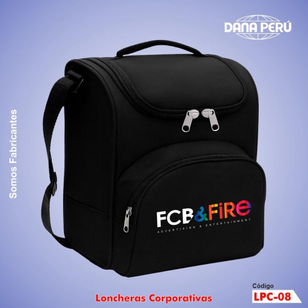 Loncheras para publicidad con Logo estampado y bordado. Loncheras cooler a precio económico, envíos a todo el Perú.