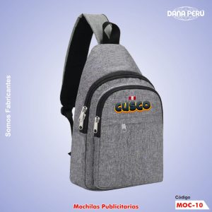 Mochila Aza Cruzada, Comodidad, Estilo y Personalización para tu Marca. Precio económico, envíos a todo el Perú.