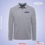 Confeccionista de Polo Camisero Manga Larga con logo bordado. Polos pique económicos de alta calidad. Envíos a provincias.