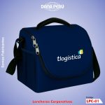 Lonchera publicitaria para empresas personalizadas con logo estampado y bordado. Lonchera de alta calidad a precio económico.