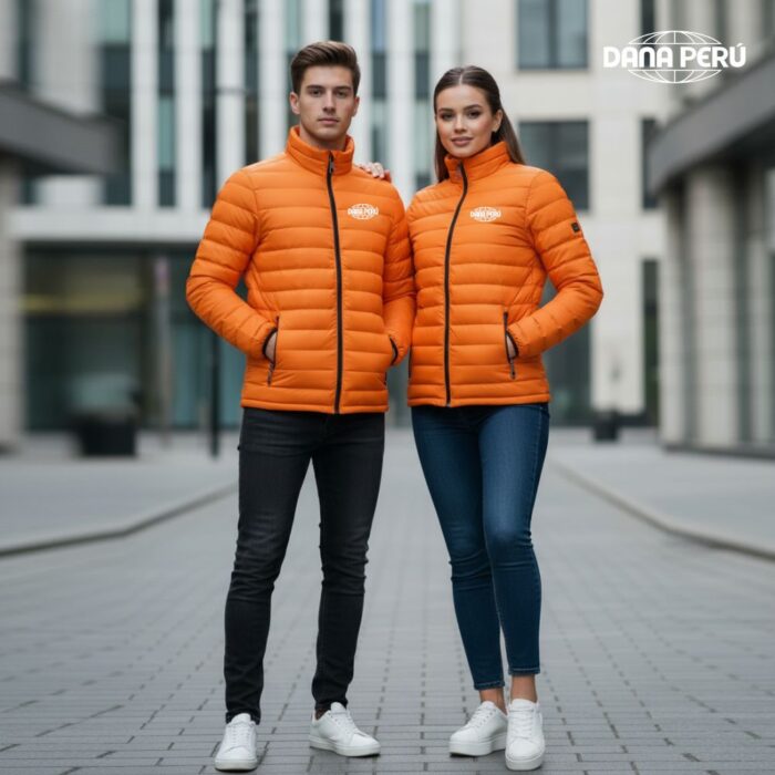 Empresa Dana Perú Fabricante de Casacas Acolchadas institucionales para empresas personalizadas, al por mayor. Precios económicos. Envíos a todo el Perú.