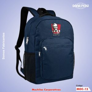 Confección de mochilas corporativas en Gamarra. Mochilas personalizadas a precio económico. Envíos a todo el Perú.