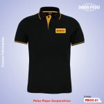 Polos cuello camisero unisex personalizados con logo bordado. Polos pique de alta calidad a precio económico. Envíos a todo el Perú.