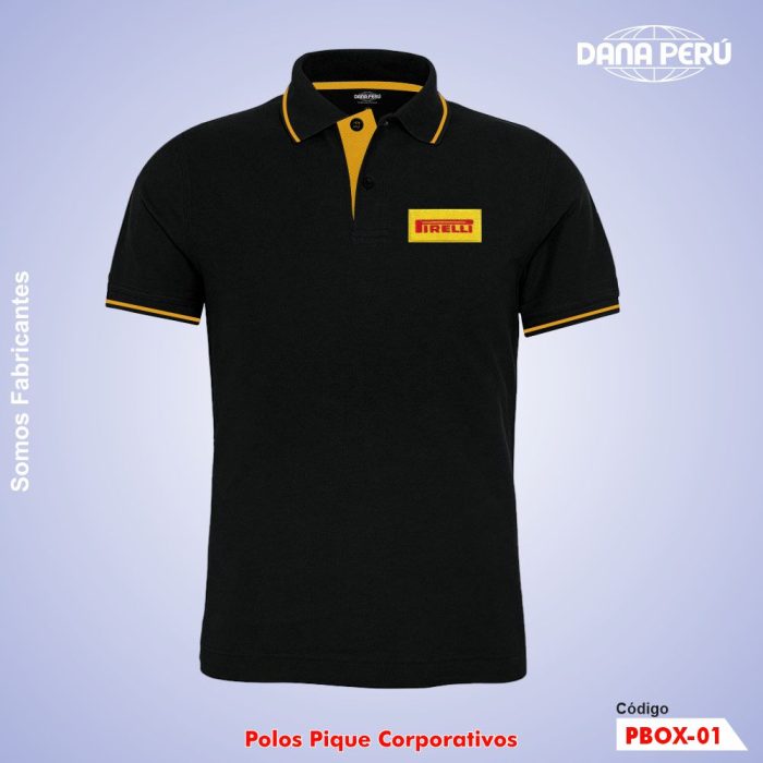 Polos cuello camisero unisex personalizados con logo bordado. Polos pique de alta calidad a precio económico. Envíos a todo el Perú.