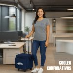 Loncheras Cooler con Ruedas personalizadas con logo. Loncheras corporativas de muy buena calidad a precio económico. Envíos a todo el Perú.