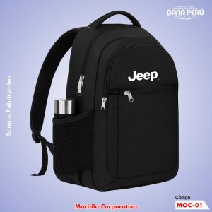 Fabricante de Mochilas corporativas con logo. Mochilas de muy buena calidad a precio económico. Diseño moderno. Envíos a todo el Perú.