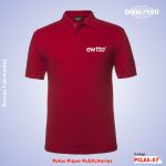 Polos pique publicitarios económicos personalizados con logo. Polos pique baratos. Envíos a todo el Perú.