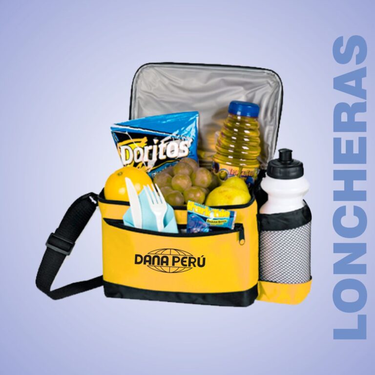 Dana Perú fabricante de Loncheras publicitarias, cooler, lonchera térmica, personalización con logo, precio económico, envíos a todo el Perú.